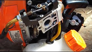 ECHO SRM 225 Carburetor Replacement [upl. by Sucramej]