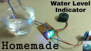 How To Make A Water Level Indicator With Alarm System At Home Full Tutorial  CREATIVE TECHNOLOGY [upl. by Dutchman]