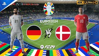 Fc 24  Germany vs Denmark  UEFA EURO 2024 ROUND OF 16  PS5 4K 60FPS [upl. by Ynahteb]