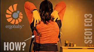 How To Put On Ergobaby 360 Carrier by yourself  Front Inward Carry  No More Clip Struggle [upl. by Wieren]