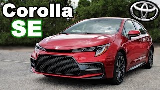 A SPORTY Corolla 2020 Toyota Corolla SE Review [upl. by Kip]