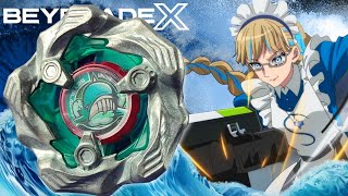 WHALE WAVE 580E LA BALEINE QUI TANK  BX36 Beyblade X Unboxing [upl. by Denni4]