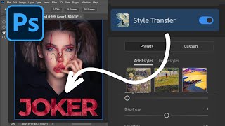 Create Text Styles with Neural Filters Photoshop Tips [upl. by Oicapot]