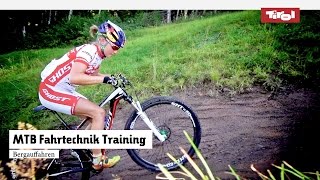 MTB Fahrtechnik Training 4 Mountainbike Bergauffahren Tutorial [upl. by Anomahs]