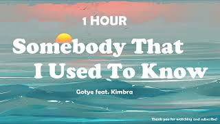 Gotye  Somebody That I Used To Know feat Kimbra  1 Hour [upl. by Krik]