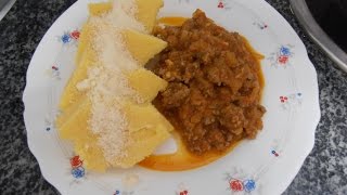 The Best Polenta with tomato minced meat [upl. by Pacificia]