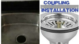 Sink waist coupling kayse fit karehow to fit sink waist coupling [upl. by Nalid]