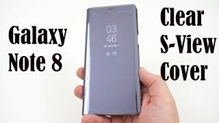 Samsung Official Clear SView Flip Cover for Galaxy Note 8 [upl. by Nolrak]