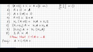 Linear Algebra 55 Properties of Matrix Algebra Proofs [upl. by Aynatal]