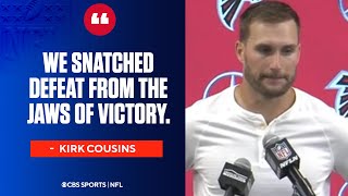 Kirk Cousins upset with offenses play and continuity against Chiefs  Press Conference [upl. by Nicky]