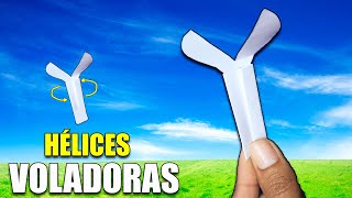 Como Hacer un Helicóptero de Papel Hélices Voladoras  Mejores Aviones de Papel [upl. by Maryjo]