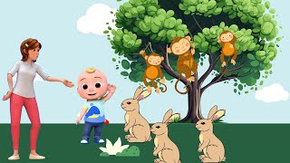 Cocomilon  Rabbits Rabbits One Two Three  Nursery Rhymes With Lyrics  Rhymes For Kids [upl. by Adena]