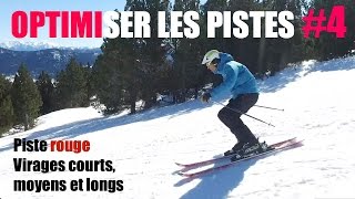 SkiOPTIMISER les pistes 4  Conseils rouge et bosses  virages courts moyens et longs  1 chute [upl. by Ameehs]