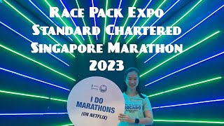 STANCHART SINGAPORE MARATHON 2023 Race Pack Collection expo [upl. by Eirrem]