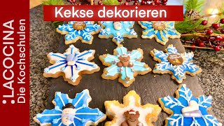 Kekse dekorieren  Royal Icing Rezept  La Cocina [upl. by Ellivro]