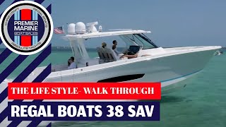 REGAL BOATS 38 SAV  Walk Through Premier Marine Boat Sales Sydney Australia [upl. by Kwok681]