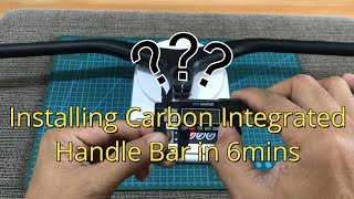 Installing a Carbon Integrated Handle Bar on a Mountain Bike in 6mins [upl. by Etnuad]