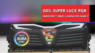 Geil Super Luce RGB unboxing y demo de iluminación [upl. by Esther]