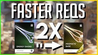 How To Level up REQ Cards FASTER Halo 5 [upl. by Llen]