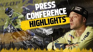 Anaheim 2 Press Conference Highlights Ft Cooper Webb Eli Tomac amp Aaron Plessinger 🔥 [upl. by Chandos973]