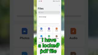 How to Unlock 🔓 PDF FILE  How to remove PASSWORD from PDF [upl. by Nutsud]