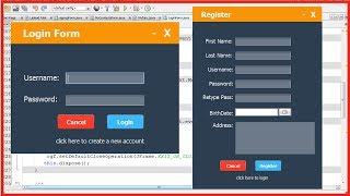 JAVA  How To Design Login And Register Form In Java Netbeans [upl. by Gnolb]