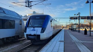 TiB Bergslagspendeln – HallstahammarSurahammar med X52 vagn 9017 [upl. by Yrokcaz620]