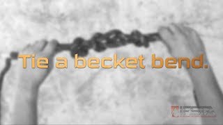 Essentials 6th Edition  Tie a becket bend [upl. by Lav]