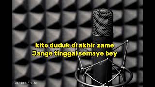 Dikir Karaoke quotDunio Sudoh Akhirquot karaoke by TIZ PRODUCTION [upl. by Newol]