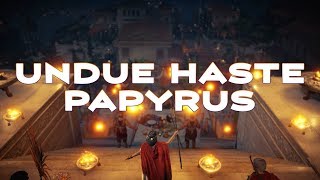 Assassins Creed Origins  Undue Haste Papyrus Walkthrough [upl. by Eveivaneg813]