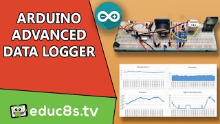 Arduino Project Advanced Datalogger with ATMEGA328 BMP180 DHT22 BH1750 and sd card [upl. by Halullat836]