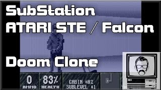 SubStation Doom Clone Atari STe  Falcon Quick Play  Nostalgia Nerd [upl. by Kruter856]