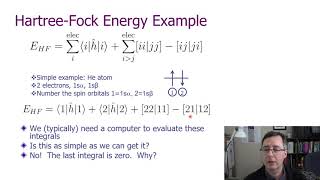 Introduction to HartreeFock Molecular Orbital Theory Part 2 [upl. by Alliber177]