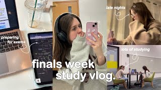 STUDY VLOG 🎧📚 final exam week lots of studying sleeping at 3am amp productive daily uni life ₊˚⊹♡ [upl. by Aratahc]