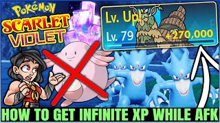 New INFINITE XP Trick  Get Level 100 FAST While AFK amp Tera Raid Guide  Pokemon Scarlet Violet [upl. by Katie]