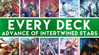 Every Deck Build For Advance of Intertwined Stars DBT03  Cardfight Vanguard [upl. by Shaffer472]