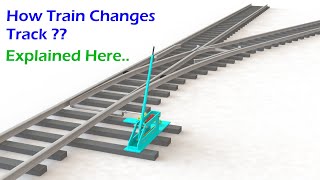 How train changesswitches track at crossing  Indian railways [upl. by Cavuoto212]