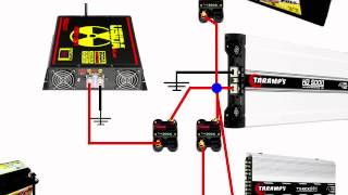 Esquema de como instalar uma fonte automotiva e bateria auxiliar passo a passo [upl. by Begga]