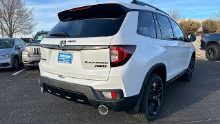 2024 Honda Passport Black Edition  Platinum White Pearl  Walkaround [upl. by Drewett]