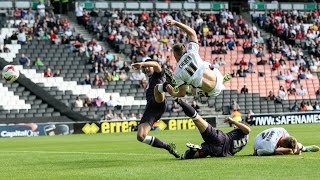 HIGHLIGHTS MK Dons 13 Derby County [upl. by Tychonn797]