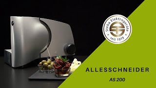 Elektrischer Allesschneider AS 200  Brotschneidemaschine  Steba Elektrogeräte [upl. by Conchita]