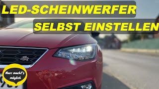 How to LEDScheinwerfer selbst einstellen  DIY VAG Tutorial VW Seat Skoda Audi VCDS Headlights [upl. by Yejus]