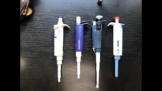 Pipette comparison and review Socorex Acura Gilson Pipetman Eppendorf Research Plus [upl. by Yruoc276]