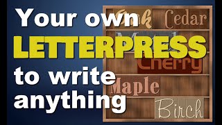 Creating a title with the Letterpress script in PaintShop Pro [upl. by Dotty]