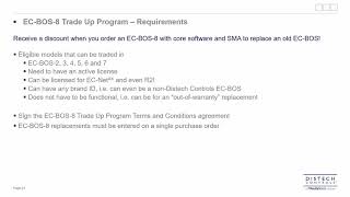 Distech Controls ECBOS 8 Trade Up Program [upl. by Eeb]