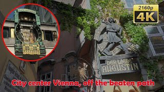 City Center in Vienna off the beaten path  Austria 4K Travel Channel [upl. by Gleeson]