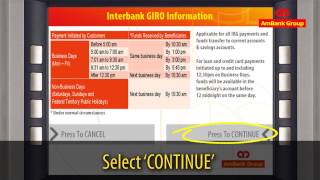 AmBank ATM Interbank GIRO IBG Guide [upl. by Oby]