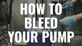 How To Bleed Your Pump  Troubleshooting [upl. by Bendicta482]