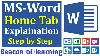 ms word 2019 complete HOME TAB in urdu and hindi microsoft word tutotrial part2 [upl. by Maharba]