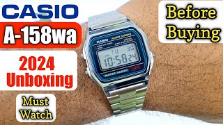 Casio A158W Unboxing amp Review  Casio A158wa 🔥 [upl. by Norrej]